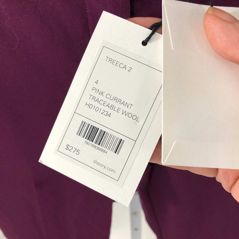 Theory Treeca Wool Career Pant NWT MSRP $275 - Picture 7 of 8